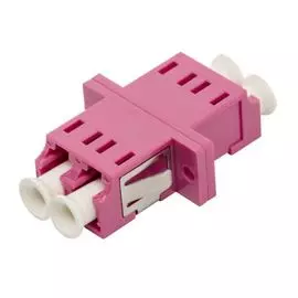 Адаптер Lanmaster LAN-2LC/S-AM-OM4 оптический LC, OM4 корпус SC, дуплексный