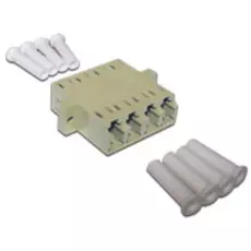 Адаптер Lanmaster LAN-4LC/S-AM-OM3 оптический LC, OM3 корпус SC, квадро