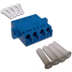 Адаптер Lanmaster LAN-4LC/S-AM-SM оптический LC, SM, корпус SC дуплекс, квадро