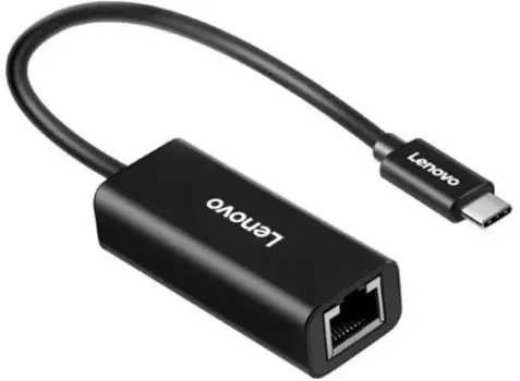 Адаптер Lenovo LX0804 для ноутбука ThinkPad черный USB-C to Ethernet Adapter (2022779)