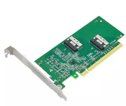 Адаптер LR-LINK LRNV9F14 SSD/ PCIe x16 to 2*SlimSAS SFF-8654 8i