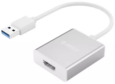Адаптер Orico ORICO-UTH-SV-BP USB3.0/HDMI-F, серебристый