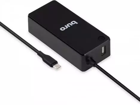 Адаптер питания Buro BUM-С-065 автоматический, 65W, 5V-20V, 3A, 1xUSB, 2.4A, от бытовой электросети, LED индикатор