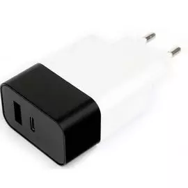 Адаптер питания Cablexpert MP3A-PC-26W PD18W Type C +2.4A, белый