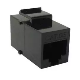 Адаптер проходной BNH B300.2-5E-NB keystone, 2хRJ45, кат. 5е, неэкр., 1 шт, цвет: чёрный