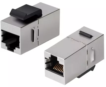 Адаптер проходной Cabcoil FTA-KEYJ-RJ45-C5-SH формата Keystone, RJ45-RJ45, категория 5е, экранированный