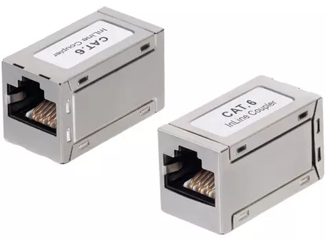 Адаптер проходной Cabcoil FTA-RJ45-RJ45-C6-SH RJ45-RJ45, категория 6, экранированный