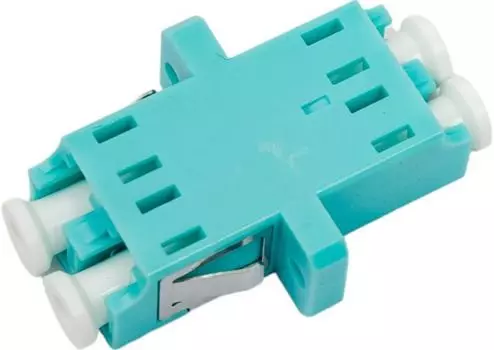 Адаптер проходной Datarex DR-541123 LC-LC, OM3, дуплекс (duplex), бирюзовый (аква)