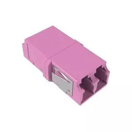 Адаптер проходной DKC RNFA54DLC LC/UPC-Duplex TOP, Senior/Senior, SC-footprint, OM4, маджента, "RAM telecom"