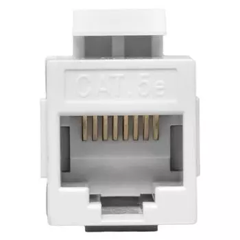 Адаптер проходной EKF TRC-INLC-KSTN-5EUTP-WH TERACOM Cat.5E неэкран. RJ45-RJ45 тип Keystone белый