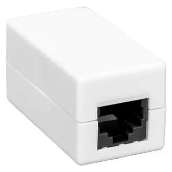Адаптер проходной EKF TRP-INLC-2RJ45-6UTP-WH TERACOM PRO Cat.6 неэкран. RJ45-RJ45 белый