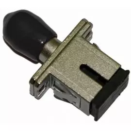 Адаптер проходной Hyperline FA-S11Z-SC/ST-N/BK-SL SC-ST, SM/MM, simplex, корпус металл, черные колпачки