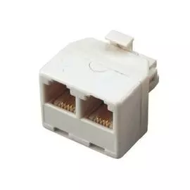 Адаптер проходной Rexant 03-0031 RJ-11(6P-4C) (штекер - 2 гнезда)