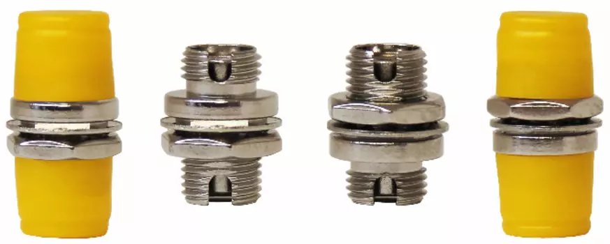 Адаптер проходной TELCORD AD-FC/MM-D11-BR-Stamp оптический, FC/MM D-Type, 11мм, штамп., бронзовый центратор