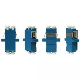 Адаптер проходной TELCORD AD-LC/SM-DX-BL оптический, duplex LC/SM (SC-type), корпус синий