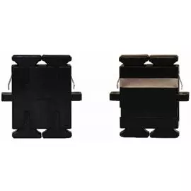 Адаптер проходной TELCORD AD-SC/SM-DX-BK оптический, duplex SC/SM, корпус черный