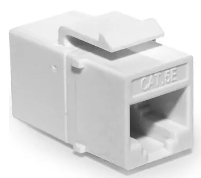 Адаптер проходной TopLAN TOP-GCT21-8P8C RJ-45 гнездо-гнездо, кат. 5е формата Keystone