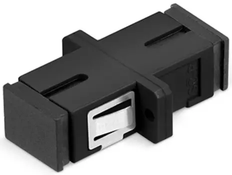 Адаптер проходной Vimcom AD-SM-DLC(SCfp)-BLK одномодовый duplex LC (SC footprint - формат SC simplex), черная