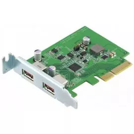 Адаптер QNAP QXP-10G2U3A двухпортовый USB, 2 порта 10 Гбит/с USB 3.2 Gen 2, PCIe Gen3 x2