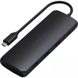 Адаптер Satechi Hybrid Multiport ST-UCHSEK USB Type-C/2*USB 3.1, USB Type-C, HDMI, чёрный