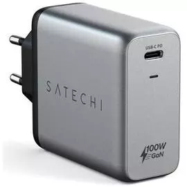 Адаптер Satechi ST-UC100WSM-EU 100W USB-C PD GaN Wall Charger - Space Gray
