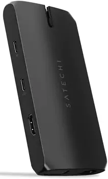 Адаптер Satechi Type-C On-the-Go Multiport ST-UCMBAK HDMI, VGA, USB-C PD, Gigabit Ethernet, USB-A data ports, USB-C(не для зарядки/видео), Micro/SD ca