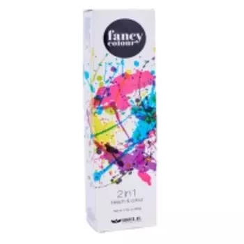 Brelil Professional - Обесцвечивающее средство и крем-краска 2 в 1 FANCY COLOUR, Зелёный, 80 г