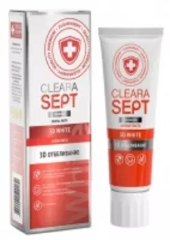 Clearasept 3D White - Зубная паста "3D Отбеливание", 75 мл