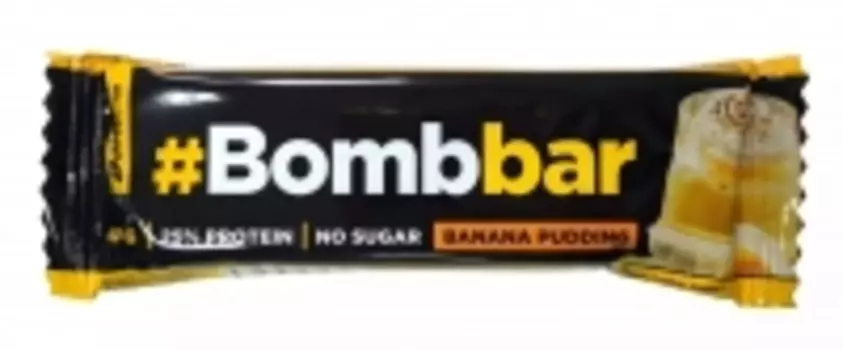 Bombbar - Глазированный батончик "Банановый пудинг", 40 г