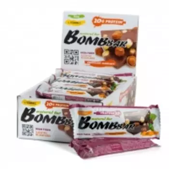 Bombbar - Протеиновый батончик "Шоколад- фундук", бокс 20 шт х 60 г