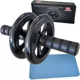 Ролик гимнастический Sportex C28958-3 2-х рядный (черный)