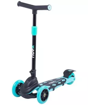 Самокат 3-х колесный Ridex Robin, 120\90 мм, бирюзовый