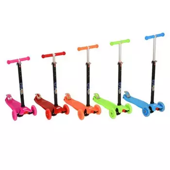 Самокат Evo Kids M-4 со светящимися колесами M-4 blue