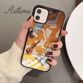 Чехол для телефона «Твоя апрельская ложь» с японским аниме для iPhone 11 12 13 14 Pro Max mini XR XS SE 2020 6S 7 8 Plus Samsung S21 S22 iPhone 6plus