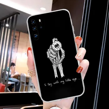 Чехол для телефона Coo Skull And Text для Huawei P50 P40 P30 Pro Mate 40 30 Pro Nova 8 8i Y7P Honor Прозрачный чехол для телефона Huawei P50 Pro