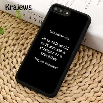 Чехол для телефона Krajews Holy Quran с мусульманской сурой Ихлас с исламскими цитатами для iPhone 14 6 7 8 plus XR XS 11 12 13 pro max Galaxy S21 S22 iPhone 6plus