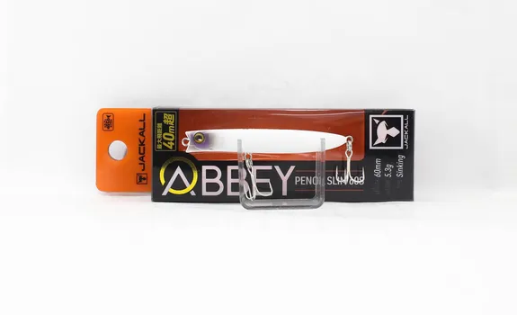Тонущая приманка Jackall Abbey Pencil Slim 60S Yamino White (7572)