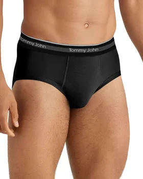 Комфортные микро-трусы Essentials, 3 шт. Tommy John, черный