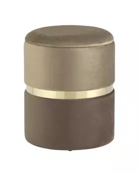 Пуф Stool Group Кэрри с ящиком велюр коричневый