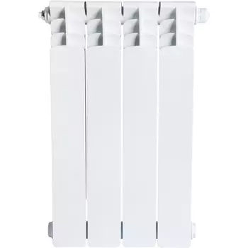 Радиатор биметаллический Stout-Space SRB-0320-050004 нижнего подключения 500/90мм 4-секции, 732Вт (подключение справа)