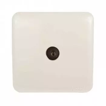 Розетка телевизионная Lezard 751-0200-130 оконечная TV 1-м ОП Viola, белая