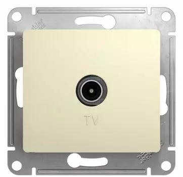 Розетка телевизионная Systeme Electric GSL000293 Glossa коннектор, механизм, бежевый