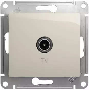 Розетка телевизионная Systeme Electric GSL000993 Glossa коннектор, механизм, молочный
