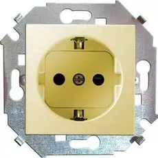 Розетка Simon 1591431-031 Simon 15 Бежевый б/з, 16А, 250В, винт.заж.