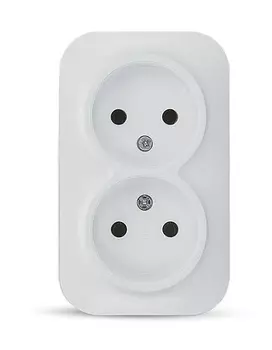 Розетка TOKOV ELECTRIC TKE-FR-R2-C01 2-м ОП Frea 16А IP20 250В без заземл. АБС-пластик бел