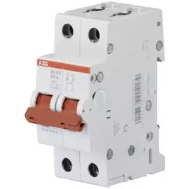 Рубильник ABB 2CDD282101R0040 SD202 2P 40A рычаг крас.