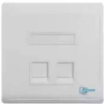 Розетка SNR SNR-EM-KJ2 абонентская, встраиваемая, под модули Keystone, 2 порта