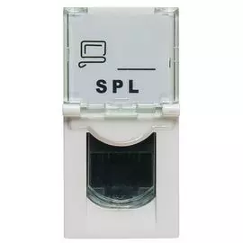 Розетка SPL 200006 информационная UTP 1хRJ45 22,5х45 cat5e