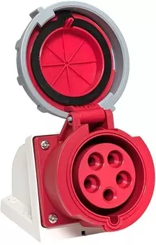 Розетка стационарная наружная EKF ps-1252-32-380 1252 3Р+РЕ+N 32А 380В IP67