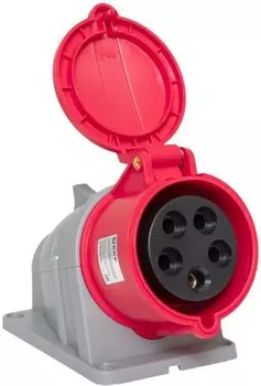 Розетка стационарная наружная EKF ps-125-32-380-PRO 125 3Р+РЕ+N 32А 380В IP44 PROXIMA